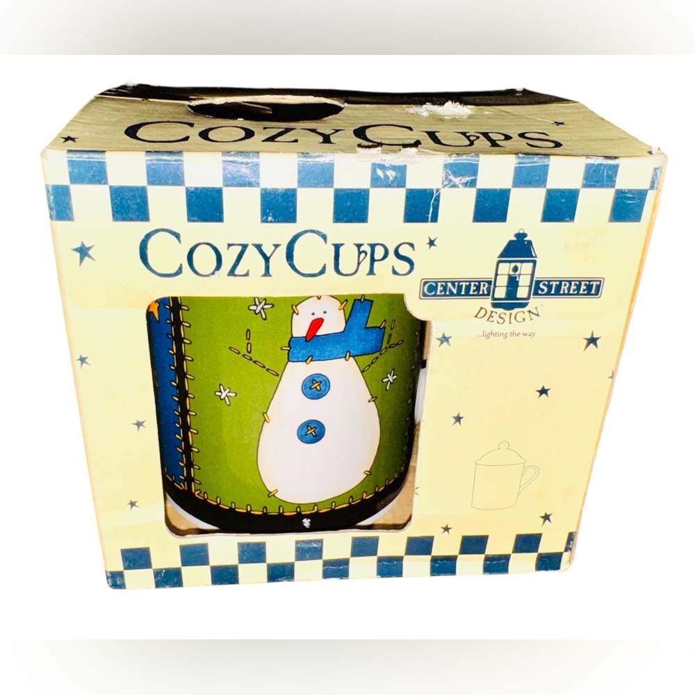 Provo Craft mug & coaster Cozy Cups Christmas gift snowman tree Santa NWT